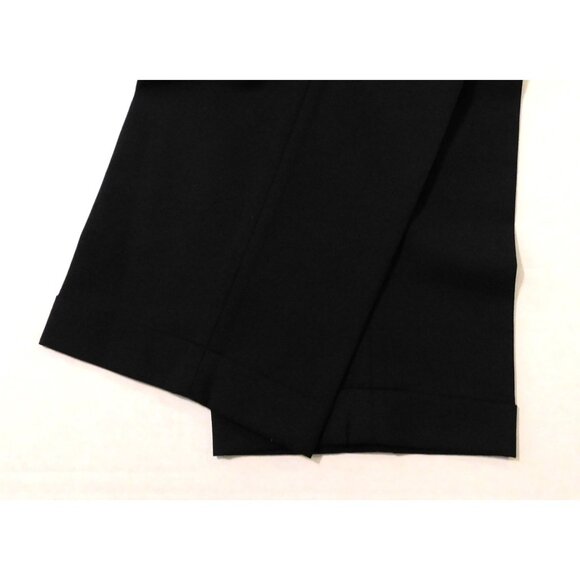 Ralph Lauren Slacks Mens Size 36x32 Black Pleated Cuffed Business Dress Pant - Picture 6 of 7